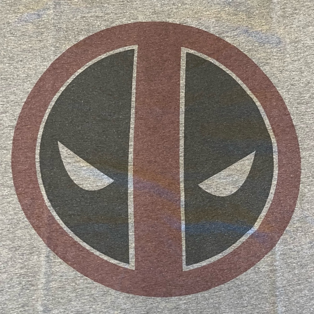Vintage Y2K t-shirt featuring an iconic Deadpool logo from Old Navy